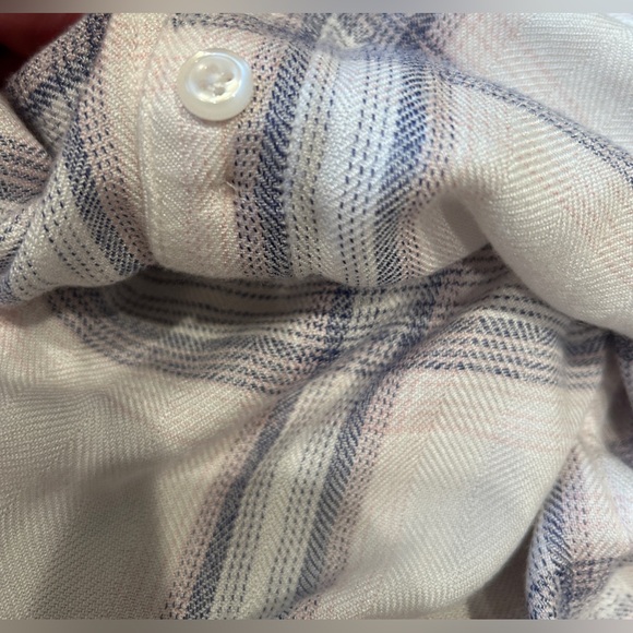 Rails Revolve Hunter White Coast Blush Plaid Button Up Size S #100-550-186 EUC - Picture 3 of 14